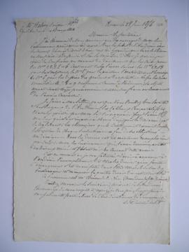 Lettre annonçant que les ouvrages des pensionnaires pour l’année 1855, après avoir été exposés da...