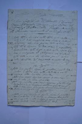 cahier des comptes et quittance pour les travaux à partir du 10 juillet 1828, du serrurier et fer...