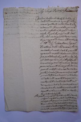 lettre au sujet du potager de la Braccheria, du locataire Luigi De Paolis à Ingres, fol. 231-231bis