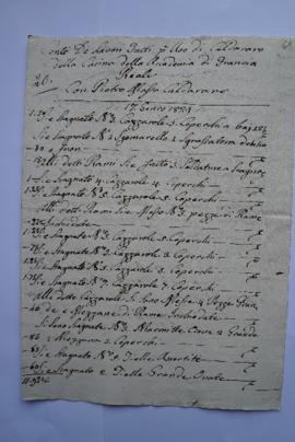cahier de comptes et quittance pour les travaux dans la cuisine du 17 janvier 1829, du chaudronni...