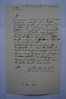lettre informant de la conformité de l’inventaire des musées du Capitole à l’état actuel, de Leth...