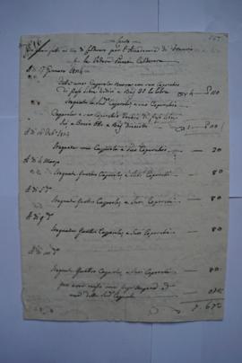 cahier des comptes et quittance pour les travaux du 17 janvier au 11 juin 1824, de la veuve Franc...