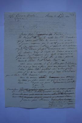 lettre de Lethière à Grandi, marbrier, fol. 243-243bis