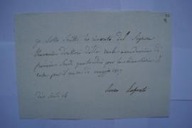 quittance pour ligne de maison du mois de mai 1817, de Luisa Lafonte à Charles Thévenin, fol. 93