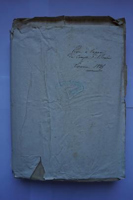 « Pieces à l’appui du Compte de l’Académie. Exercice 1825 », pochette contenant les folios 26 à 2...