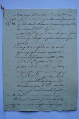 cahier de comptes et quittance pour les travaux du 30 juin à décembre 1832, du maçon Francesco Os...