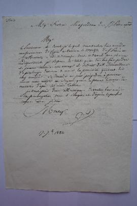 lettre demandant la prolongation de trois mois la permission de copier au Vatican, de Charles Thé...
