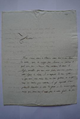 lettre servant de sous-pochette, contenant les folios 162 à 163bis, exprimant la reconnaissance p...