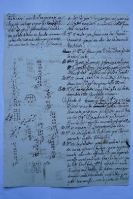 compte et notes de l’architecte de l’Académie, Giuseppe Marini, fol. 105-105bis