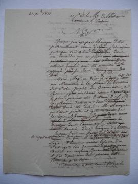 lettre réclamant la Légion d’honneur, de Lethière au ministre de l’Intérieur, fol. 285-286bis