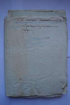 « feuilles Emargées pensionaire et employés et quittances de pensionaire en voyage. 1826 », poche...