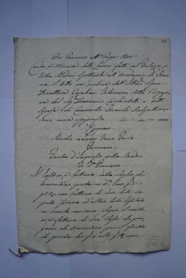 cahier de comptes et quittance pour les travaux de janvier à juin 1820, du tailleur de pierre Cam...