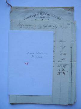 « vrac bibliothèque. 1er/08/2004. 48 », pochette contenant les folios de 268 à 295bis 1842, mars ...