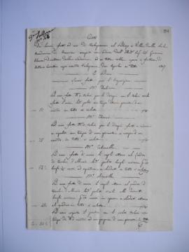 cahier des comptes et quittance pour travaux d’avril 1847, d’Antonio Cassetta, maître menuisier, ...