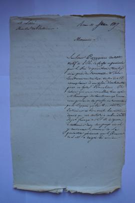 lettre de Charles Thévenin, à Lainé, ministre de l’Intérieur, fol. 68-68bis