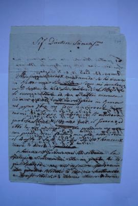 lettre servant de sous-pochette, de Grandi, marbrier, à Lethière, fol. 209-210ter