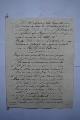 cahier des comptes et quittance pour les travaux du 27 avril au juin 1823, du maître maçon France...