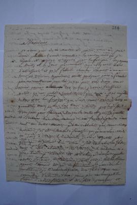 lettre relatant le voyage d’Alexandre Guillemot, de Guillemot à Lethière, fol. 229-230bis