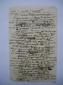 lettre de Jean-Victor Schnetz au secrétaire perpétuel de l’Académie, Raoul- Rochette, fol. 477