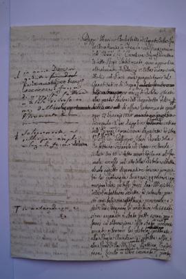 lettres relatives à l’Aqua Felice, de l’architecte de l’Académie Giuseppe Marini à la Commission ...