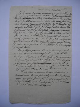 lettre de Jean-Victor Schnetz à Cavé, maître des requêtes, directeur des Beaux-arts, fol. 511