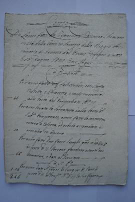 cahier de comptes et quittances pour les travaux du 1er janvier au 30 juin 1820, du serrurier Fra...
