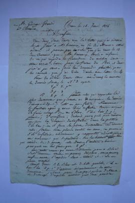 lettre de Lethière à Grandi, marbrier, fol. 211-211bis