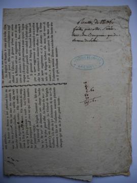 « Recettes de 1806 faites par M. Suvée » : quittances, fol. 157 à 173