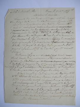 Quatorze lettres au sujet du budget prévisionnel des dépenses pour l’année 1857