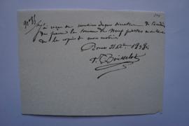 quittance pour le montant de la copie de l’envoi, du compositeur Xavier Boisselot à Ingres, fol. 274