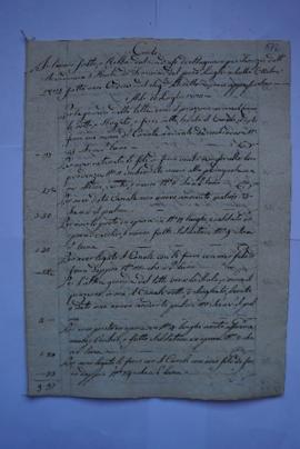 cahier des comptes et quittance pour les travaux de juillet à octobre 1825, de l’étameur et vitri...