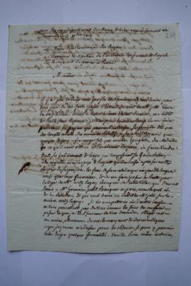 lettre de relance pour une réponse, demandant les documents relatifs à M. Jolli de Tessié-La Mott...