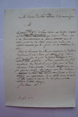 lettre demandant la permission pour deux pensionnaires de visiter la collection d’estampes du pri...