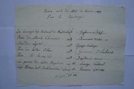 « Bonne main du mois de janvier 1819 pour le concierge », de Charles Thévenin, fol. 63