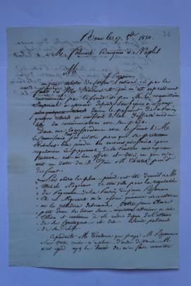 lettre informant des mesures prises afin de régulariser les versements pour Pizzamano, de Lethièr...