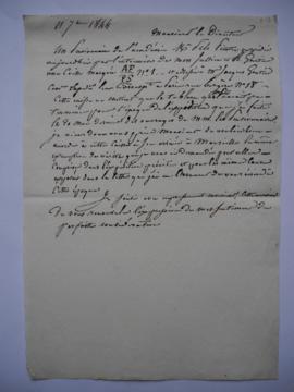 lettre de Jean-Victor Schnetz à Cavé, maître des requêtes, directeur des Beaux-arts, fol. 513