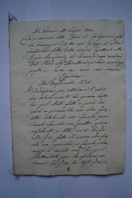 cahier de comptes et quittance pour les travaux de janvier à juin 1820, du maître-menuisier Giuse...