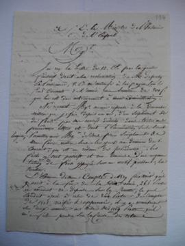 réponse à la lettre du 27 avril 1810 relançant la demande de supplément de fonds et exposant l’im...