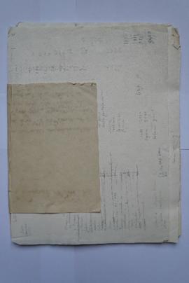 « feuilles originale de 1820 », pochette contenant les fol. 2 à 26, fol.1, 27