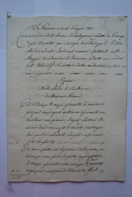 cahier de comptes et quittance pour les travaux du janvier au juin 1817, du maître-menuisier Gius...