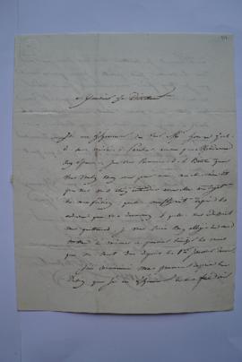 lettre au sujet de sa pension, du graveur Achille Louis Martinet à Ingres, fol. 378-379