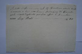 quittance, de l’ébéniste Luigi Reali à Charles Thévenin, fol. 116