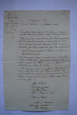 décret nommant le chevalier Mirbel directeur des pensionnaires hollandais à Paris et à Rome, de L...