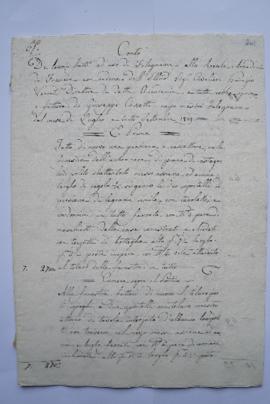 cahier de comptes et quittance pour les travaux faits du mois de juillet jusqu’en septembre 1829,...
