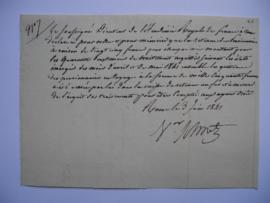 certificat des retenues des pensionnaires d’avril et de mai 1841, de Jean- Victor Schnetz, fol. 68