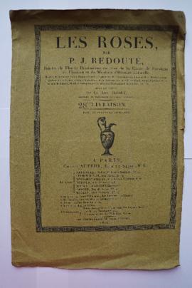 Pochette constituée d’une couverture imprimée « Les Roses par P.J. Redouté », intitulée « Théveni...