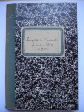 « Lingerie et Vaisselle. Inventaire n°4. 1934 » [n°443]