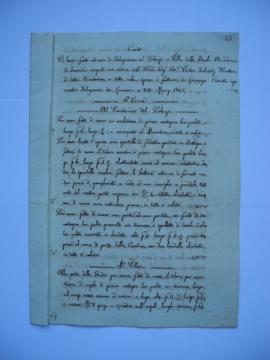 cahier des comptes et quittance pour travaux, de janvier à mars 1842, de Giuseppe Cassetta, maîtr...