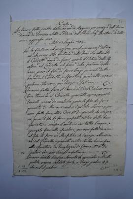 cahier des comptes et quittance pour les travaux du 25 juillet au 14 décembre 1823, de l’étameur ...