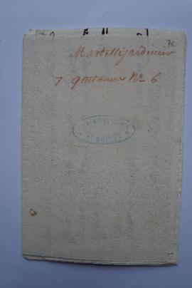 « Martelli jardinier. 7 quittances n°6 », fol. 76-86
